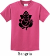 Kids Yoga Shirt Shadow Ganesha Tee T-Shirt