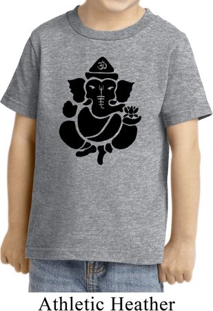Kids Yoga Shirt Shadow Ganesha Toddler Tee T-Shirt