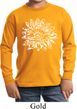 Kids Yoga Shirt Sketch Lotus Long Sleeve Tee T-Shirt