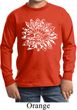 Kids Yoga Shirt Sketch Lotus Long Sleeve Tee T-Shirt