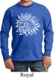 Kids Yoga Shirt Sketch Lotus Long Sleeve Tee T-Shirt