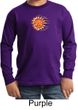 Kids Yoga Shirt Sleeping Sun Meditation Youth Long Sleeve Shirt