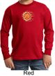 Kids Yoga Shirt Sleeping Sun Meditation Youth Long Sleeve Shirt
