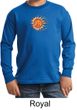 Kids Yoga Shirt Sleeping Sun Meditation Youth Long Sleeve Shirt
