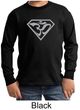 Kids Yoga Shirt Super OM Youth Long Sleeve Shirt