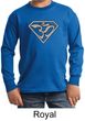 Kids Yoga Shirt Super OM Youth Long Sleeve Shirt