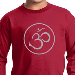 Kids Yoga Shirt Thin OM Long Sleeve Tee T-Shirt