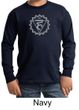 Kids Yoga Shirt Vishuddha Chakra Meditation Youth Long Sleeve Shirt