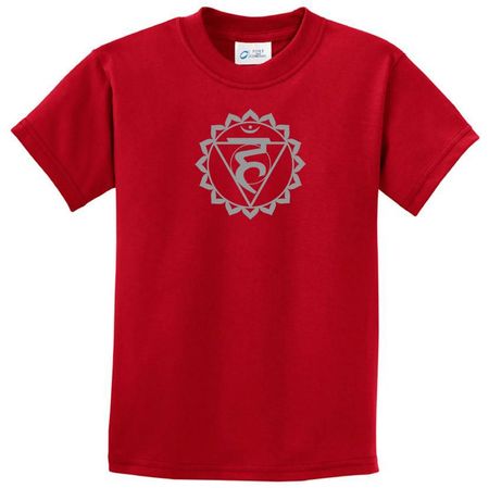 Kids Yoga Shirt Vishuddha Chakra Meditation Youth T-shirt