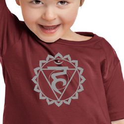 Kids Yoga Shirt Vishuddha Chakra Meditation Youth Toddler T-shirt