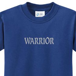 Kids Yoga Shirt Warrior Text Tee T-Shirt