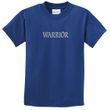 Kids Yoga Shirt Warrior Text Tee T-Shirt