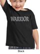 Kids Yoga Shirt Warrior Text Toddler Tee T-Shirt