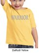 Kids Yoga Shirt Warrior Text Toddler Tee T-Shirt