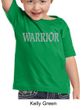 Kids Yoga Shirt Warrior Text Toddler Tee T-Shirt
