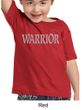 Kids Yoga Shirt Warrior Text Toddler Tee T-Shirt