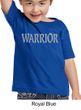 Kids Yoga Shirt Warrior Text Toddler Tee T-Shirt