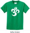 Kids Yoga Shirt White Distressed OM Tee T-Shirt