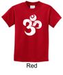 Kids Yoga Shirt White Distressed OM Tee T-Shirt