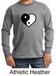 Kids Yoga Shirt Yin Yang Heart Long Sleeve Tee T-Shirt