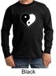 Kids Yoga Shirt Yin Yang Heart Long Sleeve Tee T-Shirt