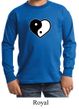 Kids Yoga Shirt Yin Yang Heart Long Sleeve Tee T-Shirt