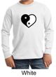 Kids Yoga Shirt Yin Yang Heart Long Sleeve Tee T-Shirt