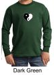 Kids Yoga Shirt Yin Yang Heart Small Print Long Sleeve Tee T-Shirt
