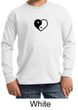 Kids Yoga Shirt Yin Yang Heart Small Print Long Sleeve Tee T-Shirt