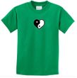 Kids Yoga Shirt Yin Yang Heart Small Print Tee T-Shirt