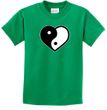 Kids Yoga Shirt Yin Yang Heart Tee T-Shirt