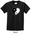 Kids Yoga Shirt Yin Yang Heart Tee T-Shirt