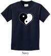 Kids Yoga Shirt Yin Yang Heart Tee T-Shirt