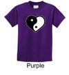 Kids Yoga Shirt Yin Yang Heart Tee T-Shirt