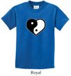 Kids Yoga Shirt Yin Yang Heart Tee T-Shirt