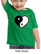 Kids Yoga Shirt Yin Yang Heart Toddler Tee T-Shirt