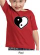 Kids Yoga Shirt Yin Yang Heart Toddler Tee T-Shirt