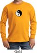 Kids Yoga Shirt Yin Yang Patch Small Print Long Sleeve Tee T-Shirt