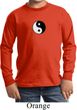 Kids Yoga Shirt Yin Yang Patch Small Print Long Sleeve Tee T-Shirt
