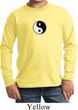Kids Yoga Shirt Yin Yang Patch Small Print Long Sleeve Tee T-Shirt