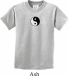 Kids Yoga Shirt Yin Yang Patch Small Print Tee T-Shirt