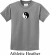 Kids Yoga Shirt Yin Yang Patch Small Print Tee T-Shirt