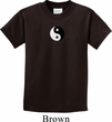 Kids Yoga Shirt Yin Yang Patch Small Print Tee T-Shirt