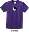 Kids Yoga Shirt Yin Yang Patch Small Print Tee T-Shirt