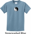 Kids Yoga Shirt Yin Yang Patch Small Print Tee T-Shirt