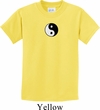 Kids Yoga Shirt Yin Yang Patch Small Print Tee T-Shirt