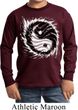 Kids Yoga Shirt Yin Yang Sun Long Sleeve Tee T-Shirt