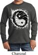 Kids Yoga Shirt Yin Yang Sun Long Sleeve Tee T-Shirt