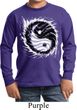 Kids Yoga Shirt Yin Yang Sun Long Sleeve Tee T-Shirt