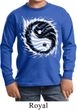 Kids Yoga Shirt Yin Yang Sun Long Sleeve Tee T-Shirt